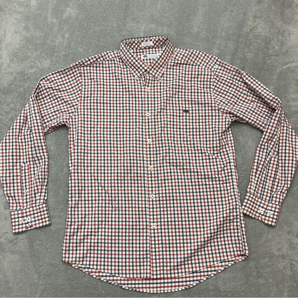 onward reserve Other - Classic Red and Blue Plaid Men's Casual Shirt